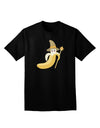 Ben Banana Wizard - Cute Fruit Halloween Adult Dark V-Neck T-Shirt-Mens V-Neck T-Shirt-TooLoud-Black-Small-Davson Sales