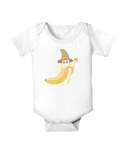 Ben Banana Wizard - Cute Fruit Halloween Baby Romper Bodysuit-Baby Romper-TooLoud-White-06-Months-Davson Sales