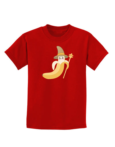 Ben Banana Wizard - Cute Fruit Halloween Childrens Dark T-Shirt-Childrens T-Shirt-TooLoud-Red-X-Small-Davson Sales