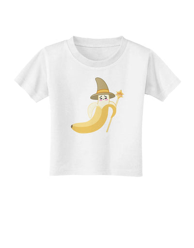 Ben Banana Wizard - Cute Fruit Halloween Toddler T-Shirt-Toddler T-Shirt-TooLoud-White-2T-Davson Sales