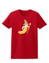 Ben Banana Wizard - Cute Fruit Halloween Womens Dark T-Shirt-Womens T-Shirt-TooLoud-Red-X-Small-Davson Sales