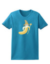 Ben Banana Wizard - Cute Fruit Halloween Womens Dark T-Shirt-Womens T-Shirt-TooLoud-Turquoise-X-Small-Davson Sales