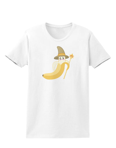 Ben Banana Wizard - Cute Fruit Halloween Womens T-Shirt-Womens T-Shirt-TooLoud-White-X-Small-Davson Sales