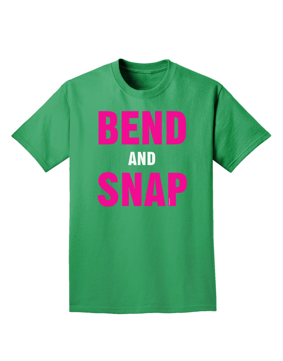 Bend and Snap Pink Text Adult Dark T-Shirt-Mens T-Shirt-TooLoud-Purple-Small-Davson Sales