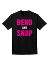 Bend and Snap Pink Text Adult Dark T-Shirt-Mens T-Shirt-TooLoud-Black-Small-Davson Sales