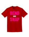 Bend and Snap Pink Text Adult Dark T-Shirt-Mens T-Shirt-TooLoud-Red-Small-Davson Sales