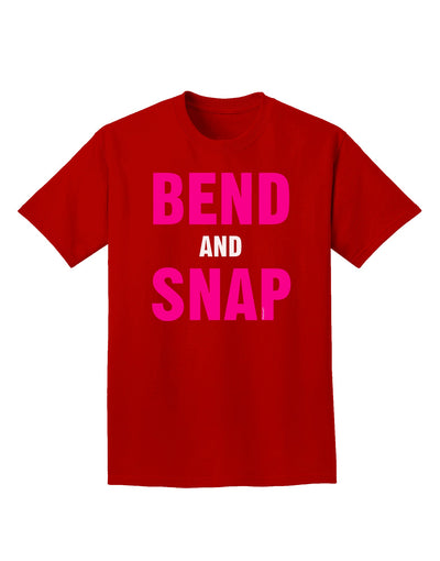 Bend and Snap Pink Text Adult Dark T-Shirt-Mens T-Shirt-TooLoud-Red-Small-Davson Sales