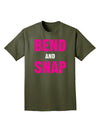 Bend and Snap Pink Text Adult Dark T-Shirt-Mens T-Shirt-TooLoud-Military-Green-Small-Davson Sales