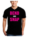 Bend and Snap Pink Text Adult Dark V-Neck T-Shirt-TooLoud-Black-Small-Davson Sales