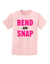 Bend and Snap Pink Text Childrens T-Shirt-Childrens T-Shirt-TooLoud-PalePink-X-Small-Davson Sales