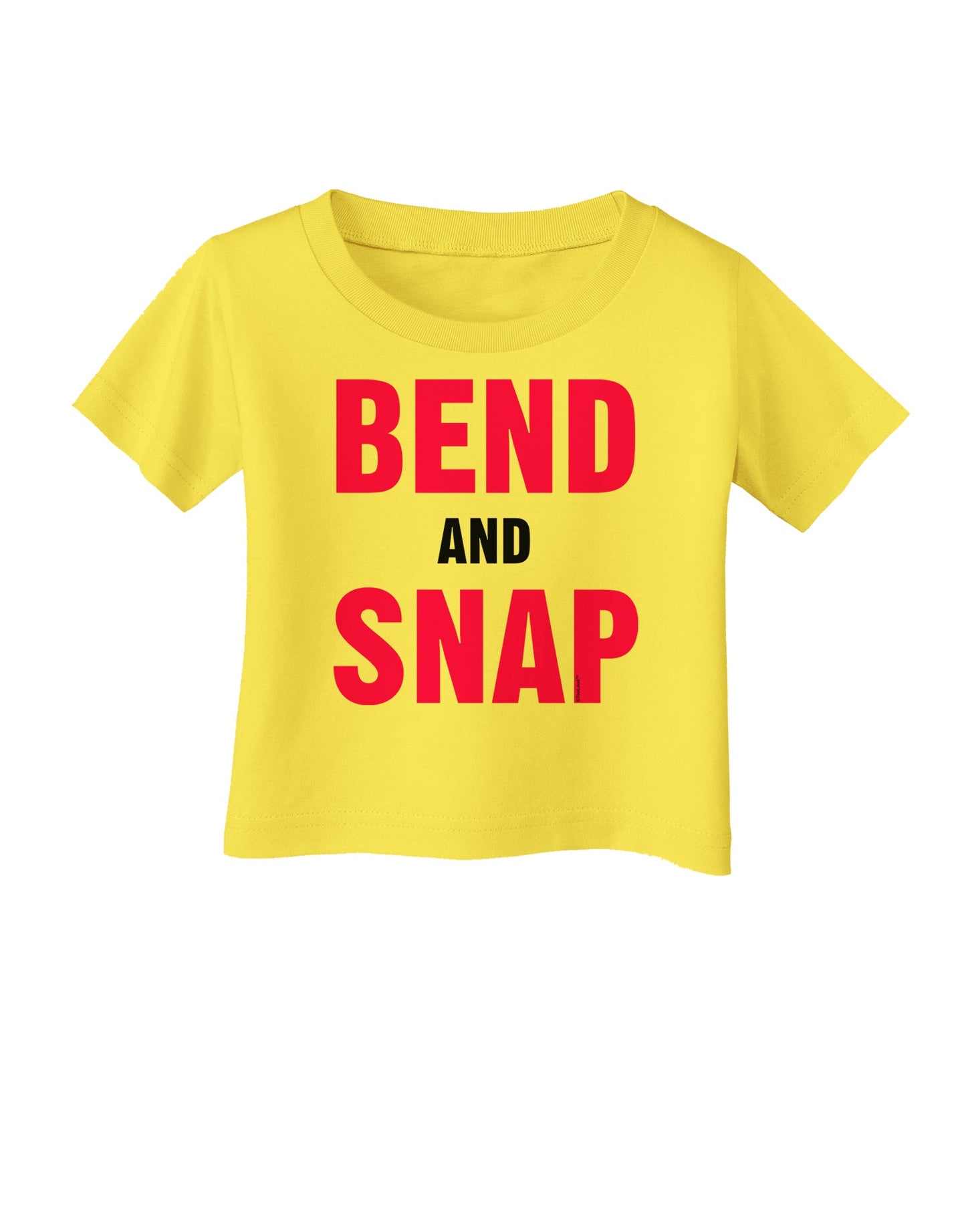 Bend and Snap Pink Text Infant T-Shirt-Infant T-Shirt-TooLoud-Yellow-06-Months-Davson Sales
