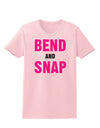 Bend and Snap Pink Text Womens T-Shirt-Womens T-Shirt-TooLoud-PalePink-X-Small-Davson Sales