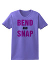 Bend and Snap Pink Text Womens T-Shirt-Womens T-Shirt-TooLoud-Violet-X-Small-Davson Sales