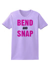 Bend and Snap Pink Text Womens T-Shirt-Womens T-Shirt-TooLoud-Lavender-X-Small-Davson Sales