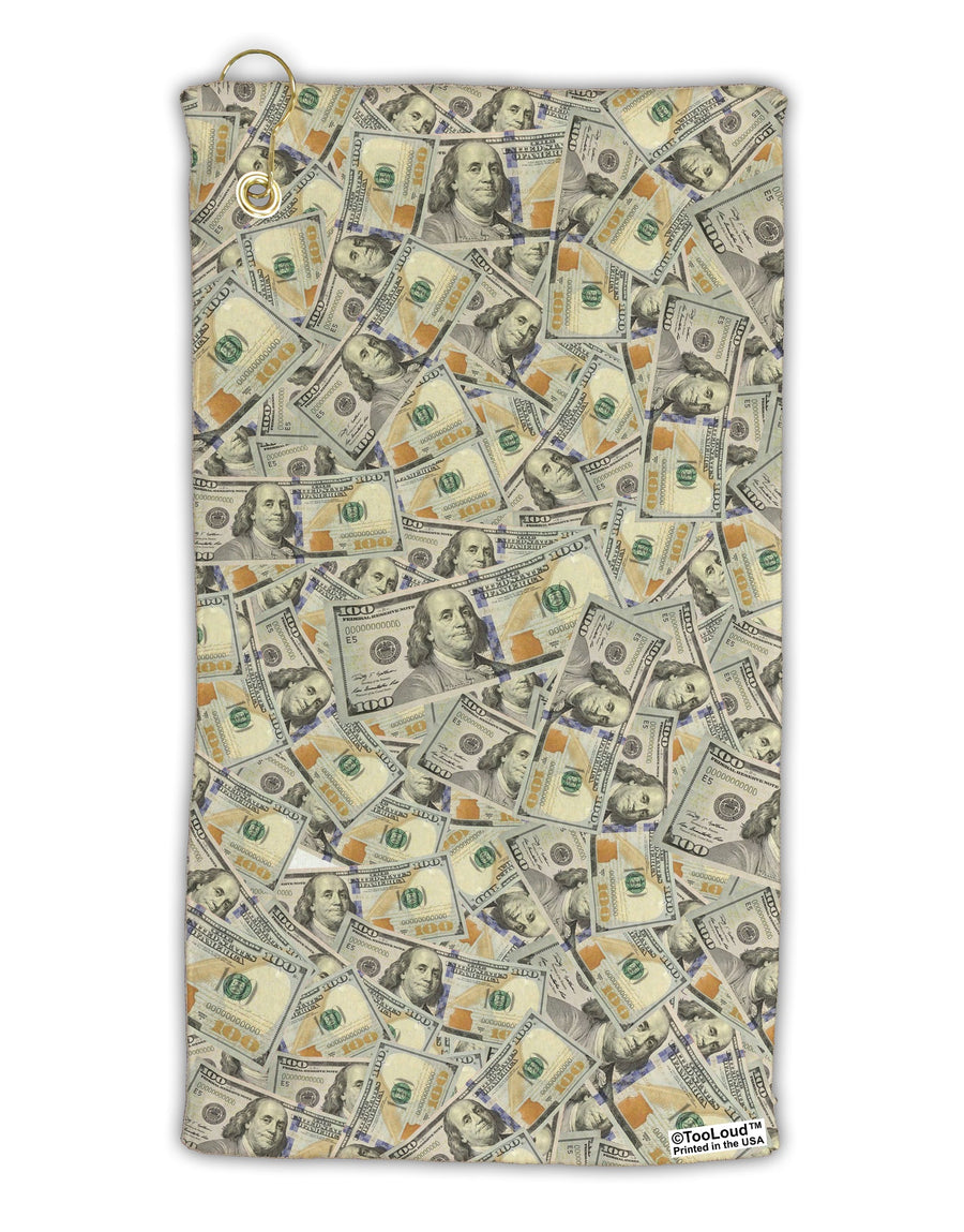 Benjamins Micro Terry Gromet Golf Towel 15 x 22 Inch All Over Print by TooLoud-Golf Towel-TooLoud-White-Davson Sales