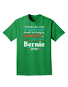 Bernie on Jobs and Poverty Adult Dark T-Shirt-Mens T-Shirt-TooLoud-Kelly-Green-Small-Davson Sales