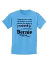 Bernie on Jobs and Poverty Childrens T-Shirt-Childrens T-Shirt-TooLoud-Aquatic-Blue-X-Small-Davson Sales