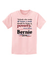 Bernie on Jobs and Poverty Childrens T-Shirt-Childrens T-Shirt-TooLoud-PalePink-X-Small-Davson Sales