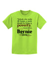 Bernie on Jobs and Poverty Childrens T-Shirt-Childrens T-Shirt-TooLoud-Lime-Green-X-Small-Davson Sales