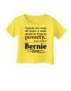 Bernie on Jobs and Poverty Infant T-Shirt-Infant T-Shirt-TooLoud-Yellow-06-Months-Davson Sales