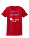Bernie on Jobs and Poverty Womens Dark T-Shirt-TooLoud-Red-X-Small-Davson Sales