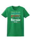 Bernie on Jobs and Poverty Womens Dark T-Shirt-TooLoud-Kelly-Green-X-Small-Davson Sales