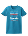 Bernie on Jobs and Poverty Womens Dark T-Shirt-TooLoud-Turquoise-X-Small-Davson Sales