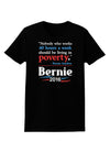 Bernie on Jobs and Poverty Womens Dark T-Shirt-TooLoud-Black-X-Small-Davson Sales