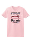 Bernie on Jobs and Poverty Womens T-Shirt-Womens T-Shirt-TooLoud-PalePink-X-Small-Davson Sales