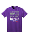 Bernie on Veterans and War Adult Dark T-Shirt-Mens T-Shirt-TooLoud-Purple-Small-Davson Sales