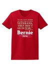 Bernie on Veterans and War Womens Dark T-Shirt-TooLoud-Red-X-Small-Davson Sales