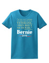 Bernie on Veterans and War Womens Dark T-Shirt-TooLoud-Turquoise-X-Small-Davson Sales