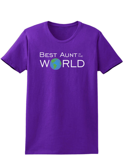 Best Aunt in the World Womens Dark T-Shirt-TooLoud-Purple-X-Small-Davson Sales