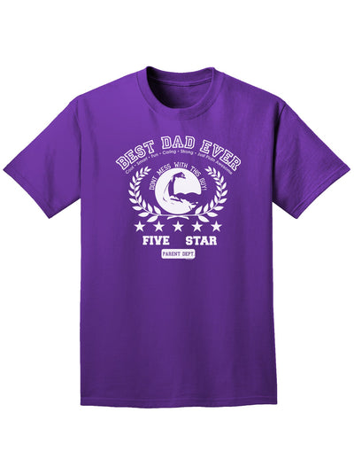 Best Dad Ever Collegiate Adult Dark T-Shirt-Mens T-Shirt-TooLoud-Purple-Small-Davson Sales