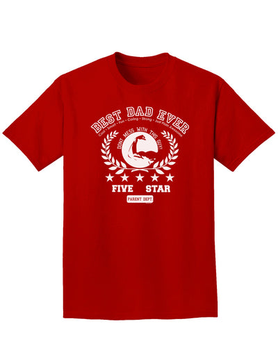 Best Dad Ever Collegiate Adult Dark T-Shirt-Mens T-Shirt-TooLoud-Red-Small-Davson Sales