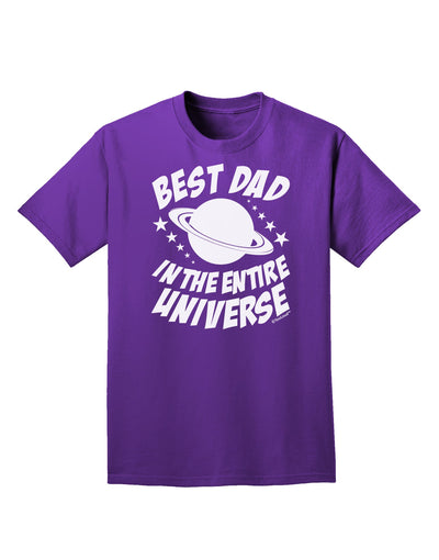 Best Dad in the Entire Universe Adult Dark T-Shirt-Mens T-Shirt-TooLoud-Purple-Small-Davson Sales