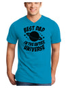 Best Dad in the Entire Universe Adult V-Neck T-shirt-Mens V-Neck T-Shirt-TooLoud-Turquoise-Small-Davson Sales