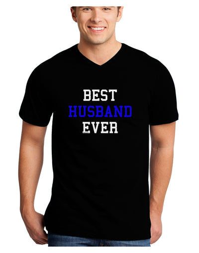 Best Husband Ever Adult Dark V-Neck T-Shirt-TooLoud-Black-Small-Davson Sales