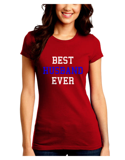 Best Husband Ever Juniors Crew Dark T-Shirt-T-Shirts Juniors Tops-TooLoud-Red-Juniors Fitted Small-Davson Sales