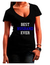 Best Husband Ever Juniors V-Neck Dark T-Shirt-Womens V-Neck T-Shirts-TooLoud-Black-Juniors Fitted Small-Davson Sales