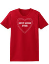 Best Mom Ever Heart Text Womens Dark T-Shirt-TooLoud-Red-X-Small-Davson Sales