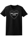 Best Mom Ever Heart Text Womens Dark T-Shirt-TooLoud-Black-X-Small-Davson Sales