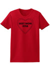 Best Mom Ever Heart Text Womens T-Shirt-Womens T-Shirt-TooLoud-Red-X-Small-Davson Sales