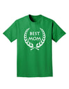 Best Mom - Wreath Design Adult Dark T-Shirt by TooLoud-Mens T-Shirt-TooLoud-Kelly-Green-Small-Davson Sales