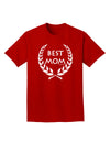 Best Mom - Wreath Design Adult Dark T-Shirt by TooLoud-Mens T-Shirt-TooLoud-Red-Small-Davson Sales