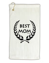 Best Mom - Wreath Design Micro Terry Gromet Golf Towel 16 x 25 inch by TooLoud-Golf Towel-TooLoud-White-Davson Sales