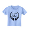 Best Mom - Wreath Design Toddler T-Shirt by TooLoud-Toddler T-Shirt-TooLoud-Aquatic-Blue-2T-Davson Sales