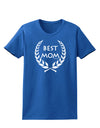 Best Mom - Wreath Design Womens Dark T-Shirt by TooLoud-Womens T-Shirt-TooLoud-Royal-Blue-X-Small-Davson Sales