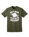 Best Mom in the Entire Universe Adult Dark T-Shirt by TooLoud-Mens T-Shirt-TooLoud-Military-Green-Small-Davson Sales