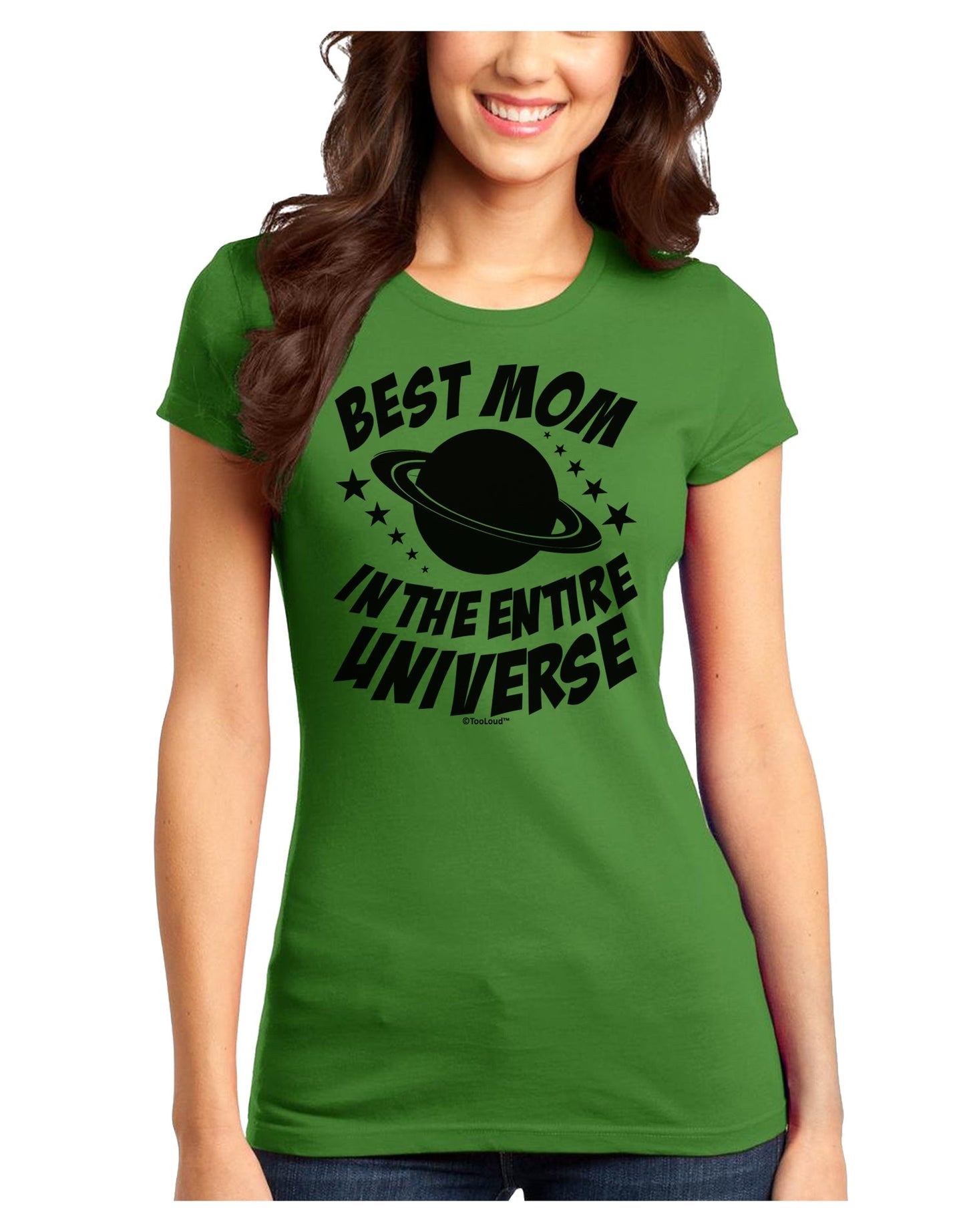 Best Mom in the Entire Universe Juniors T-Shirt by TooLoud-Womens Juniors T-Shirt-TooLoud-Kiwi-Green-Juniors Fitted X-Small-Davson Sales